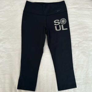 Nike Dri-Fit SoulCycle Black Crop Leggings